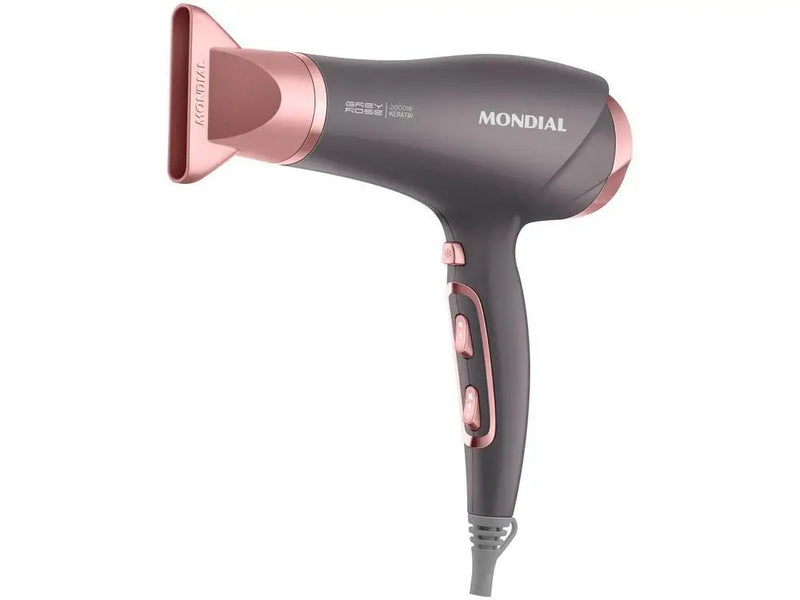 Secador de Cabelo Mondial Keratin Graphite Rosé-220V