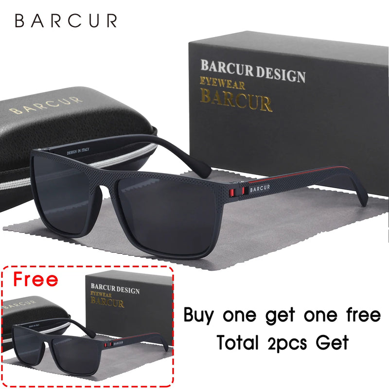 Óculos Masculino de sol BACUR design TR90