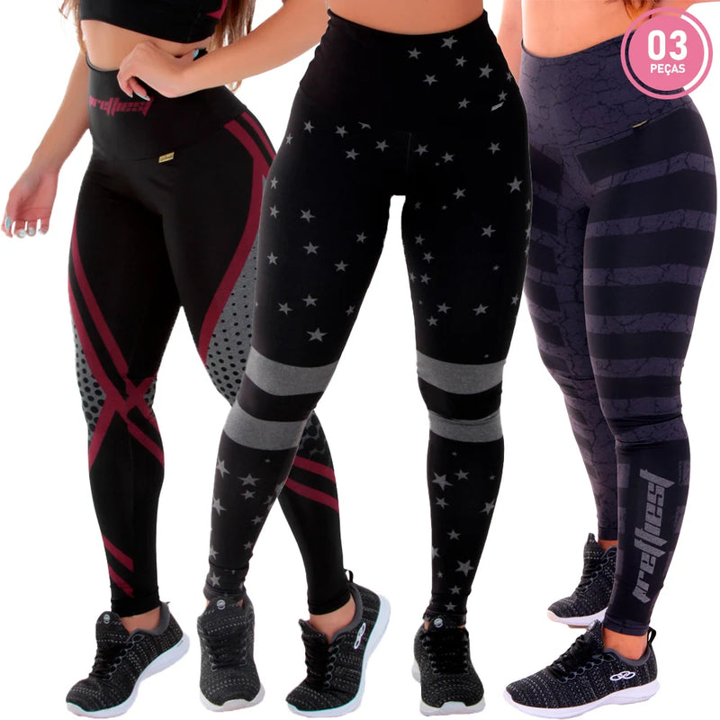 Legging zero transparência Compre 2 Leve 3